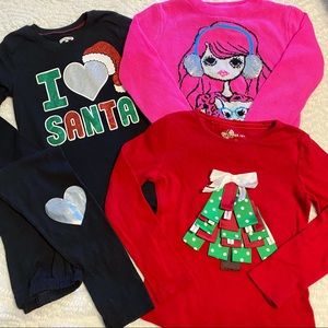 Girls 7/8 Bundle Christmas Outfit & Sweatshirt
